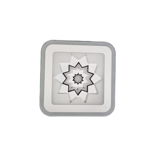 Aplica LED Zemrahome, Model 5608-1, 3 Tipuri de Lumina, 36W, Alb