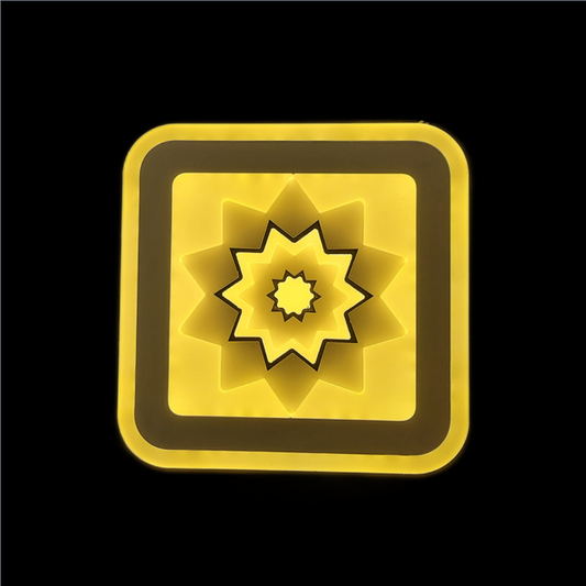 Aplica LED Zemrahome, Model 5608-1, 3 Tipuri de Lumina, 36W, Alb