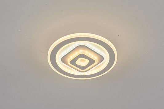Aplica LED Zemrahome, Model 7798-2, 3 Tipuri de Lumina, 36W, Alb