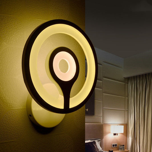 Aplica LED Zemrahome, Model K17-1, 3 Tipuri de Lumina, 35W, Alb