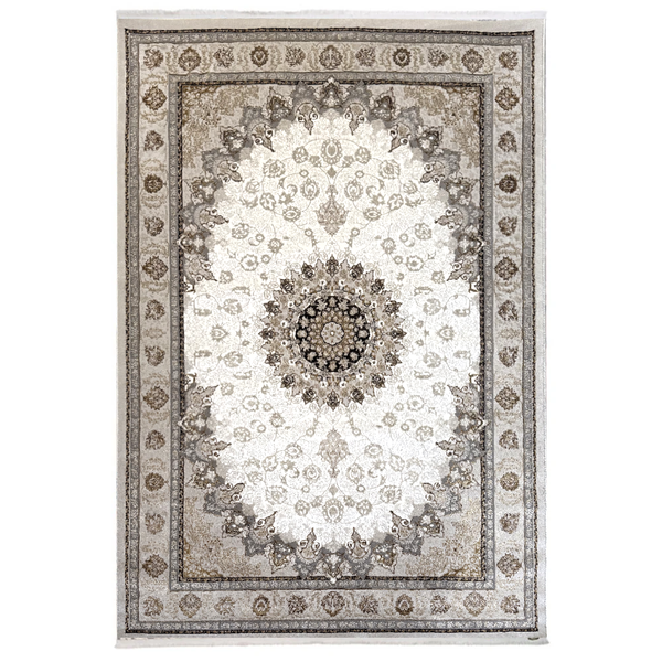 Covor Irani Lux Esfahan 6763 Bej Crem, Persan,Living, Dormitor, Clasic,Elegante