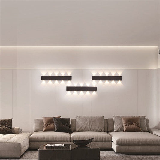 Aplica LED Zemrahome, Model C20990, 3 Tipuri De Lumina, 20W+18W, Negru