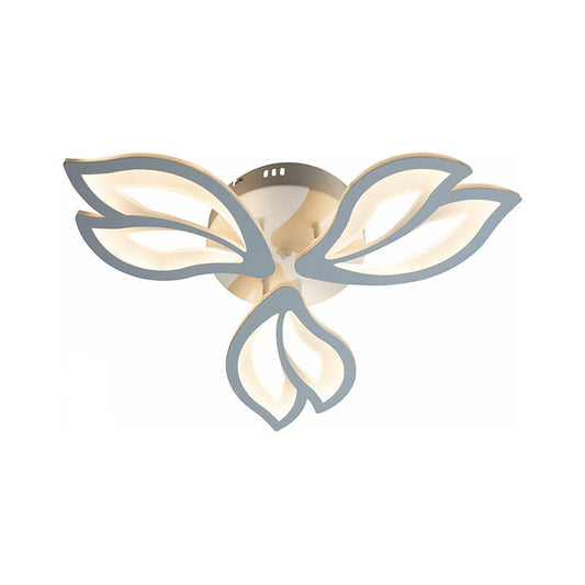 Lustra LED Zemrahome, Model K137-3, cu Telecomanda, 3 Tipuri de Lumina, Intensitate Reglabila, 36W, Alb