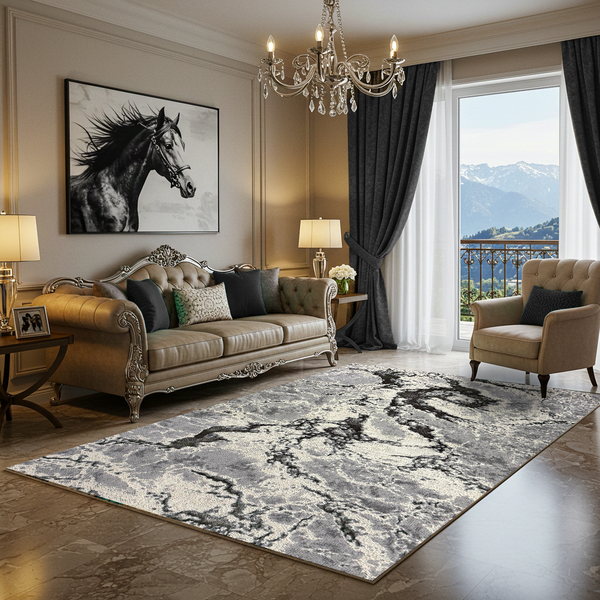 Covor Royal Zeugma, Grey, Living, Dormitor, Modern