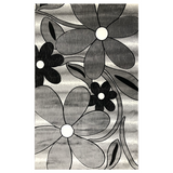 Covor, Tera Flower, Gri, Modern, Living, Dormitor