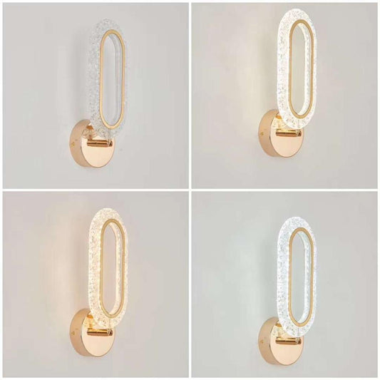 Aplica LED Zemrahome, Model J80/1, 3 Tipuri De Lumina, 18W, Auriu