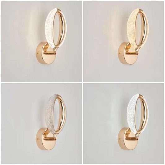 Aplica LED Zemrahome, Model J81/1, 3 Tipuri De Lumina, 18W, Auriu