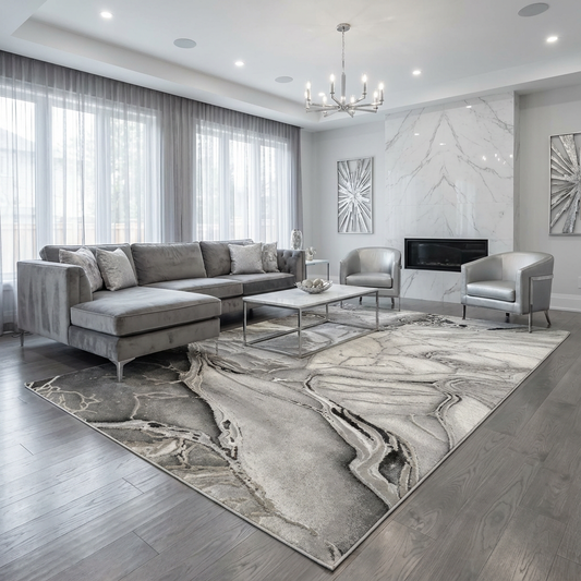 Covor Eterna Beirut Gri/Silver Living, Dormitor, Modern