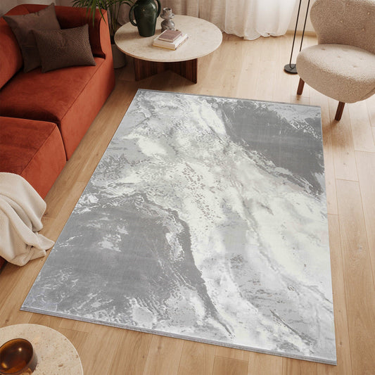 Covor, Anemon,Living, Moderne ,Premium -T018A SILVER L.GREY