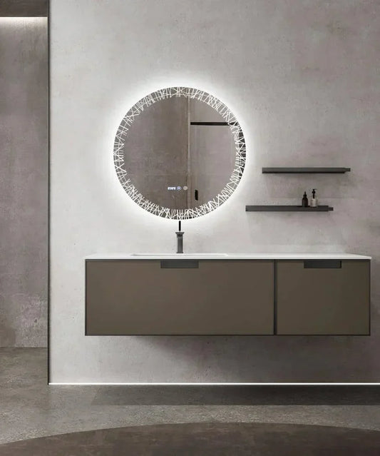 Oglinda LED si Touch, cu Functie Dezaburire si Ceas, 3 Tipuri De Lumina, 70 cm, J176 Smack